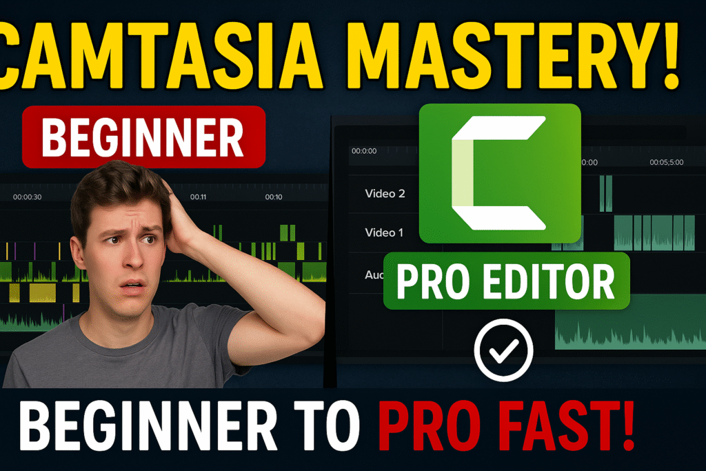Camtasia Mastery Novice to Pro in Video Editing