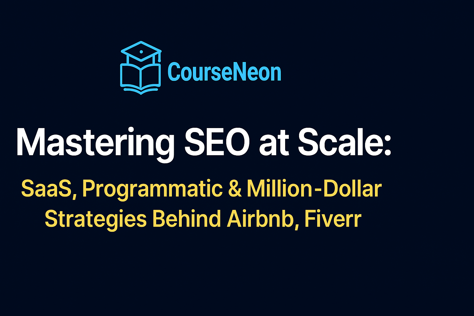 Mastering SEO at Scale SaaS, Programmatic & Million-Dollar Strategies Behind Airbnb, Fiverr